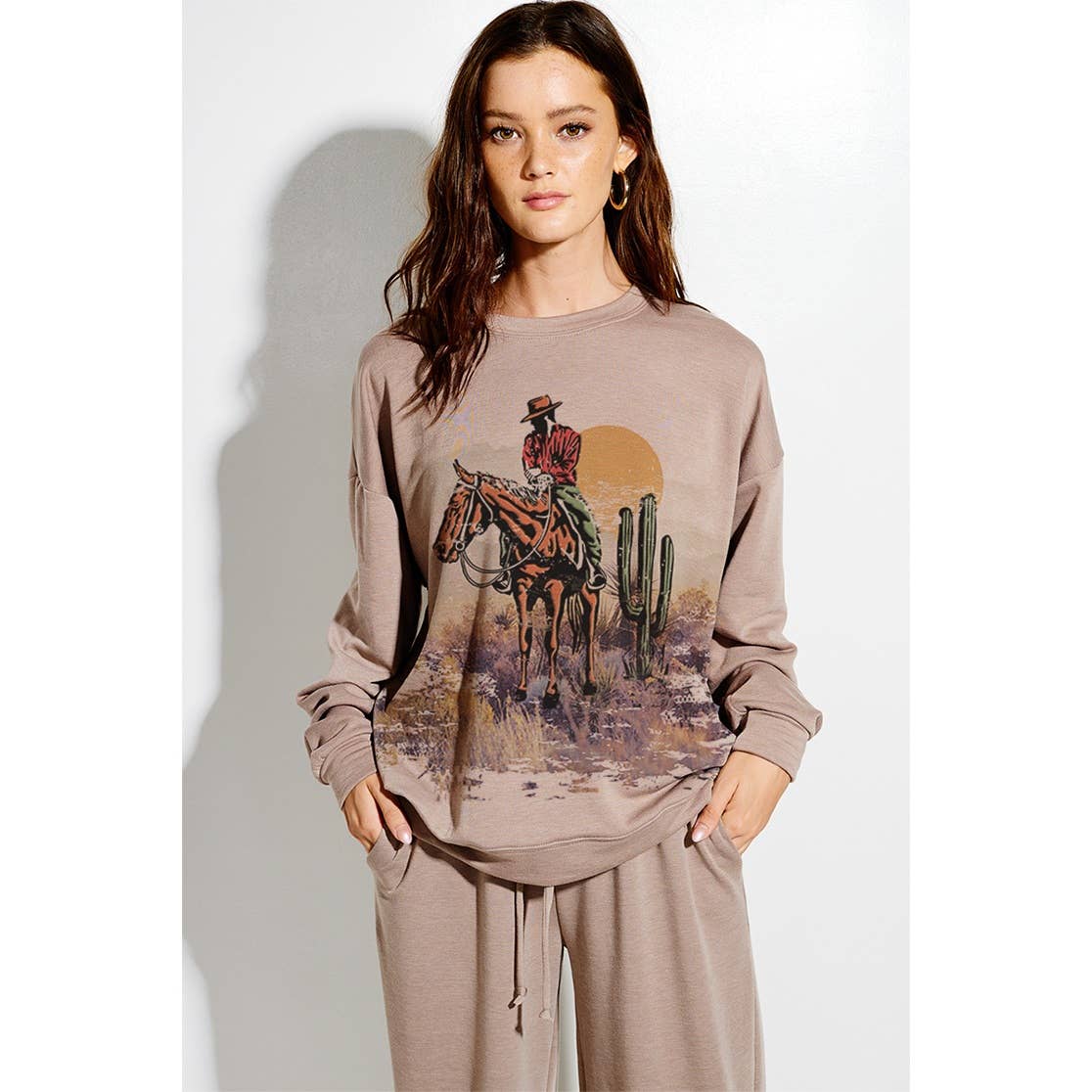 Desert Sun Sweatshirt Lounge Set