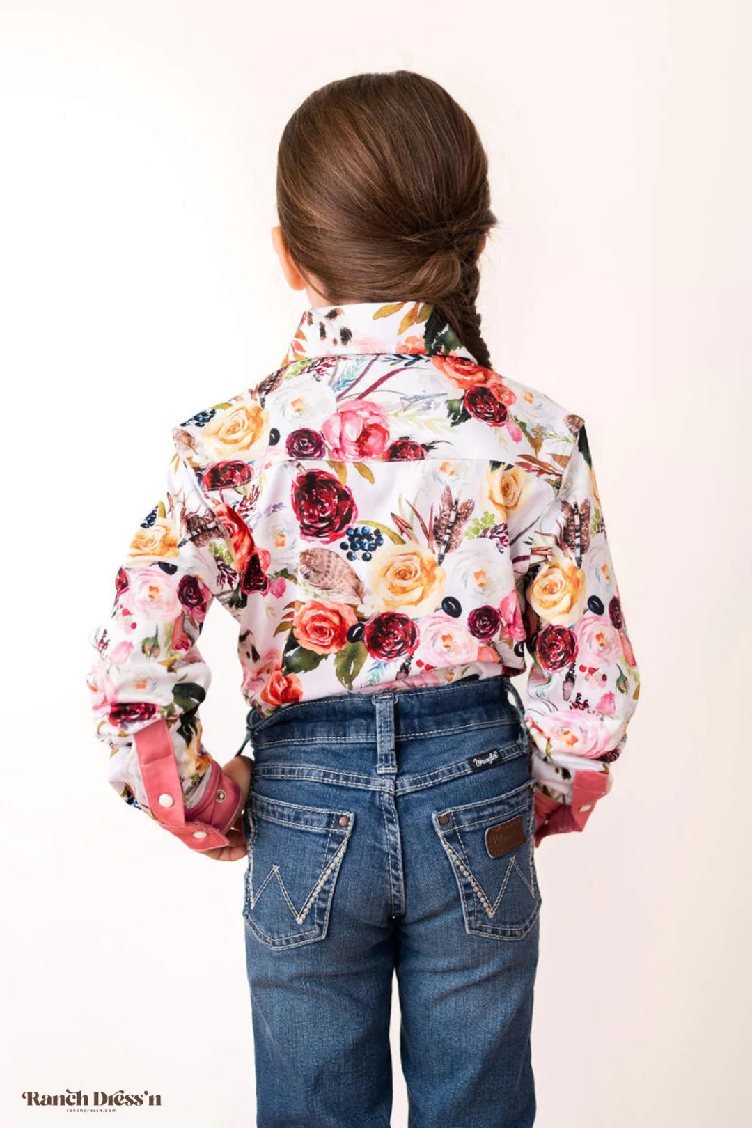 Ranch Dress'n *YOUTH* WILDFLOWER PERFORMANCE RODEO SHIRT