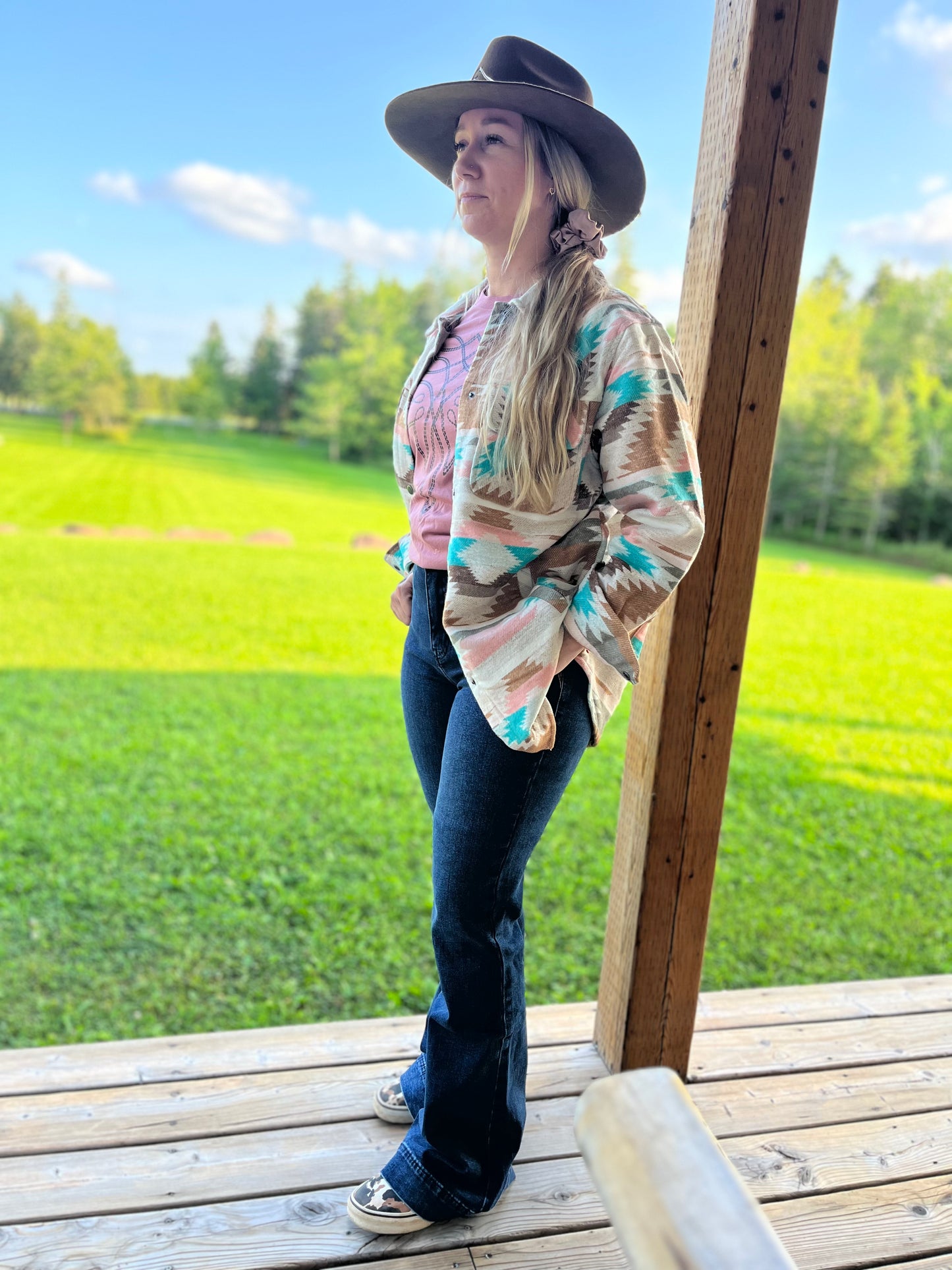 Rock & Roll Leather Detail Trouser Jean