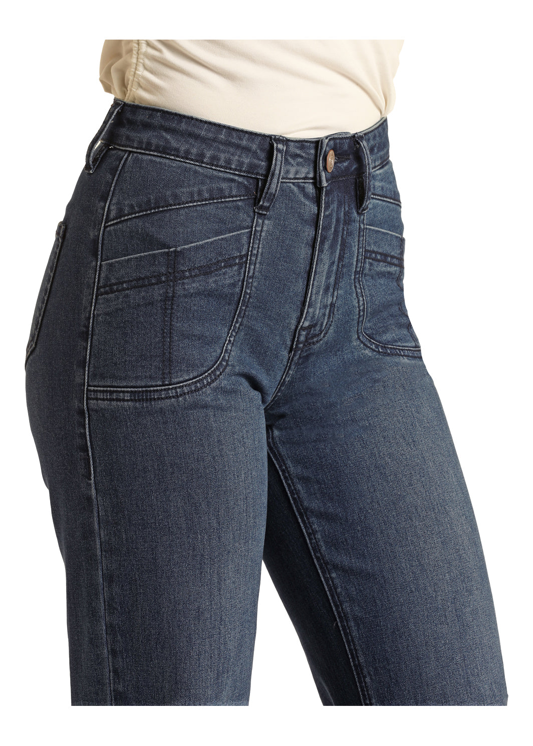 Rock & Roll Denim WIDE LEG FRONT POCKET LADIES