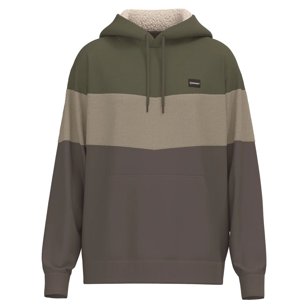 HOOEY MEN'S BRECK OLIVE/GRAY/CHARCOAL HOODIE
