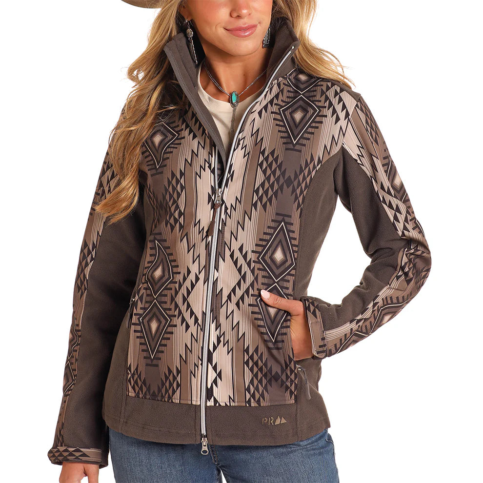Powder River Aztec Printed Softshell Jacket