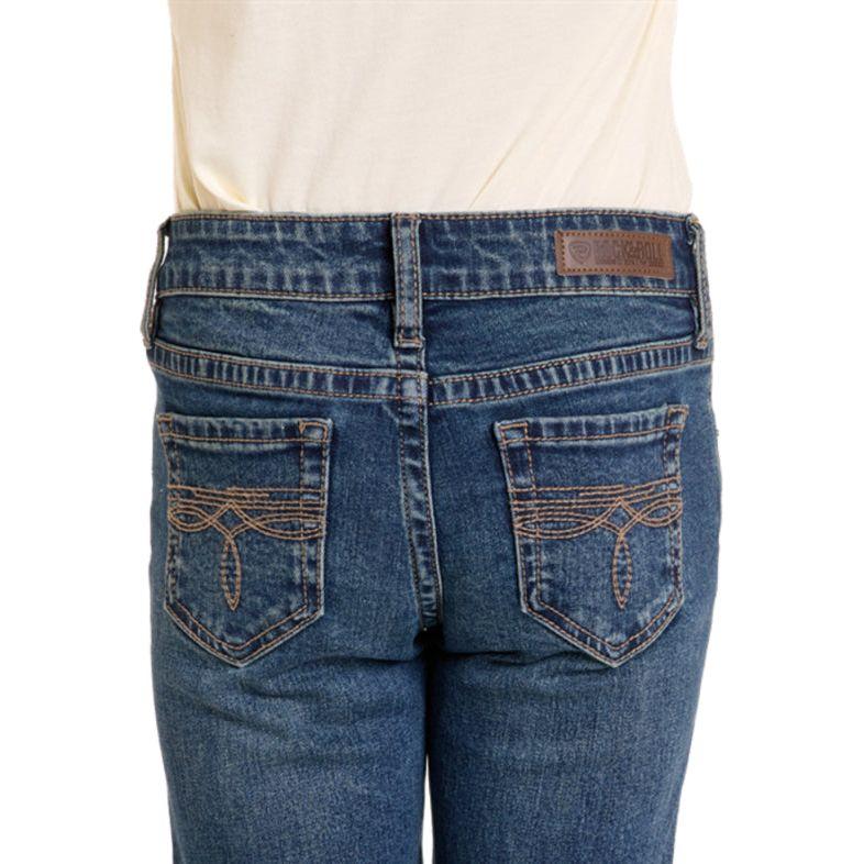 Rock & Roll Denim GIRLS BOOT STICH MID-RISE BOOTCUT JEANS