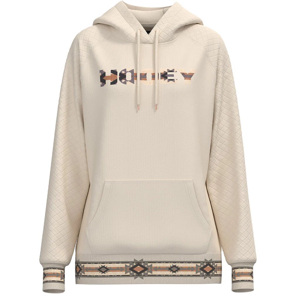 Hooey "LEGENDARY HOODY" CREAM W/QUILTED PATTERN