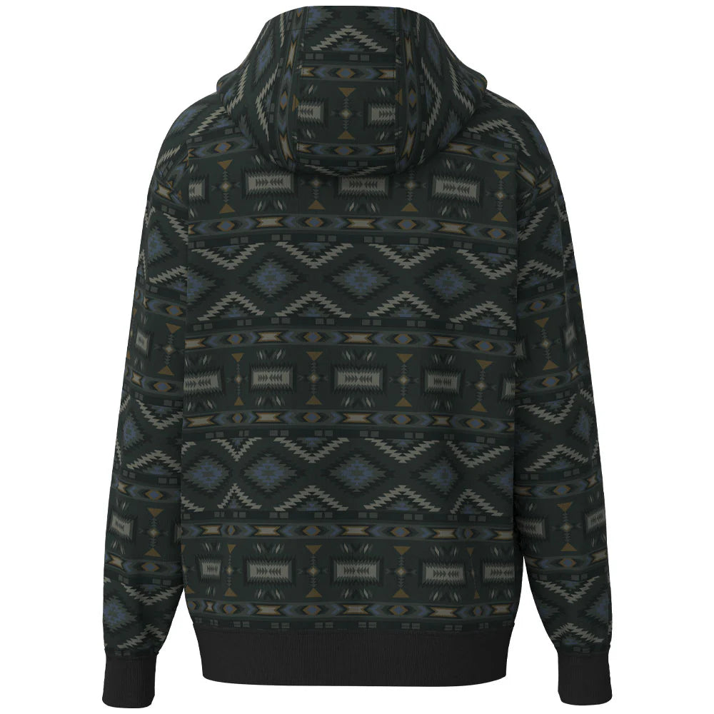 Hooey "LEGENDARY HOODY" BLACK W/ MULTI-COLOR AZTEC