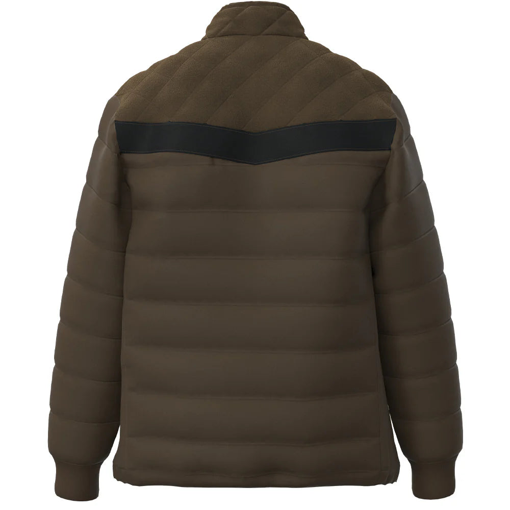 Hooey "BANFF" PUFFER JACKET BROWN W/ BLACK ACCENTS