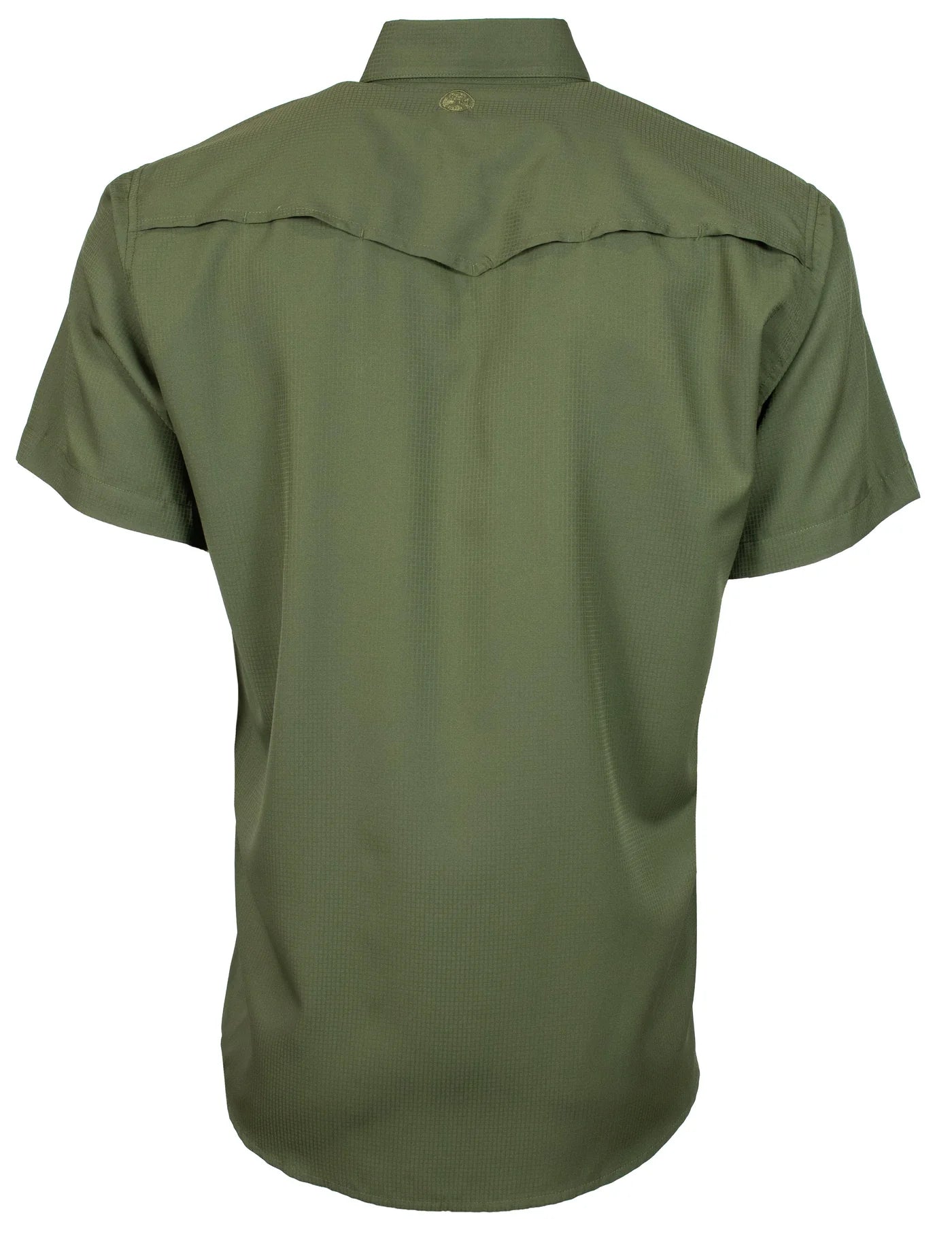 “Sol” Olive Short Sleeve Pearl Snap with Lens Cleaner