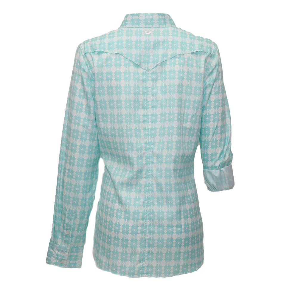 Hooey "SOL" LADIES PRINTED LONG SLEEVE PEARL SNAP SHIRT