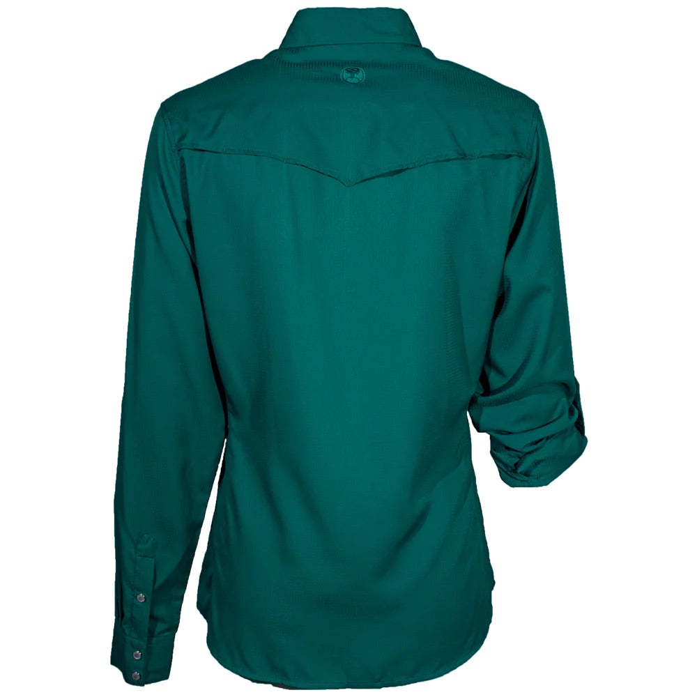 Hooey "SOL" LADIES DEEP LAKE LONG SLEEVE PEARL SNAP SHIRT