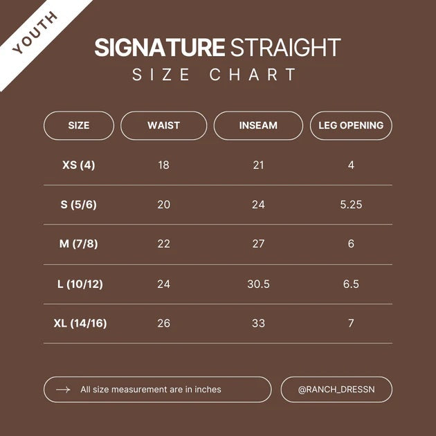 Ranch Dress’n *YOUTH* LIGHT WASH SIGNATURE STRAIGHT DENIM