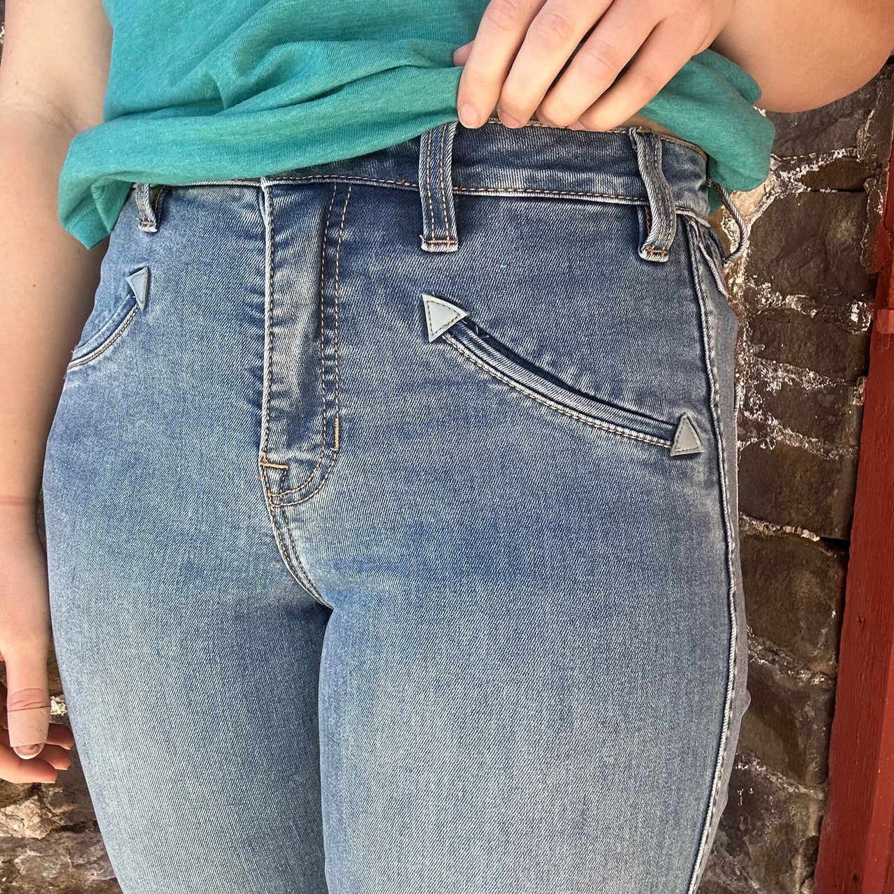 Rock & Roll Smiley Pocket Trouser Jeans