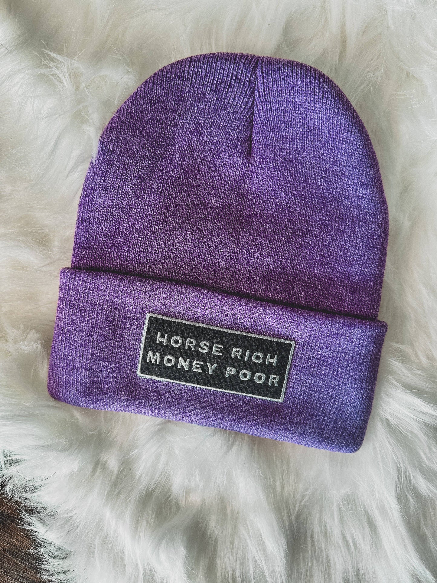 Horse Rich Money Poor Beanie
