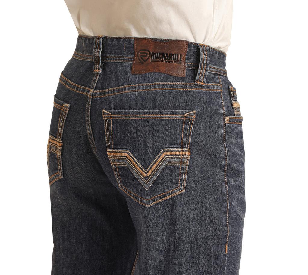 Rock & Roll Double Barrel Stackable Bootcut Men's Jeans