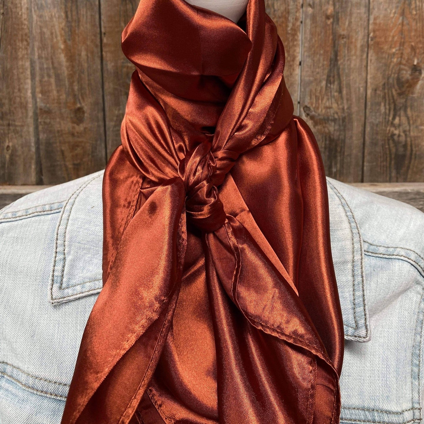 Wild Rag Solid Rust 35X35"