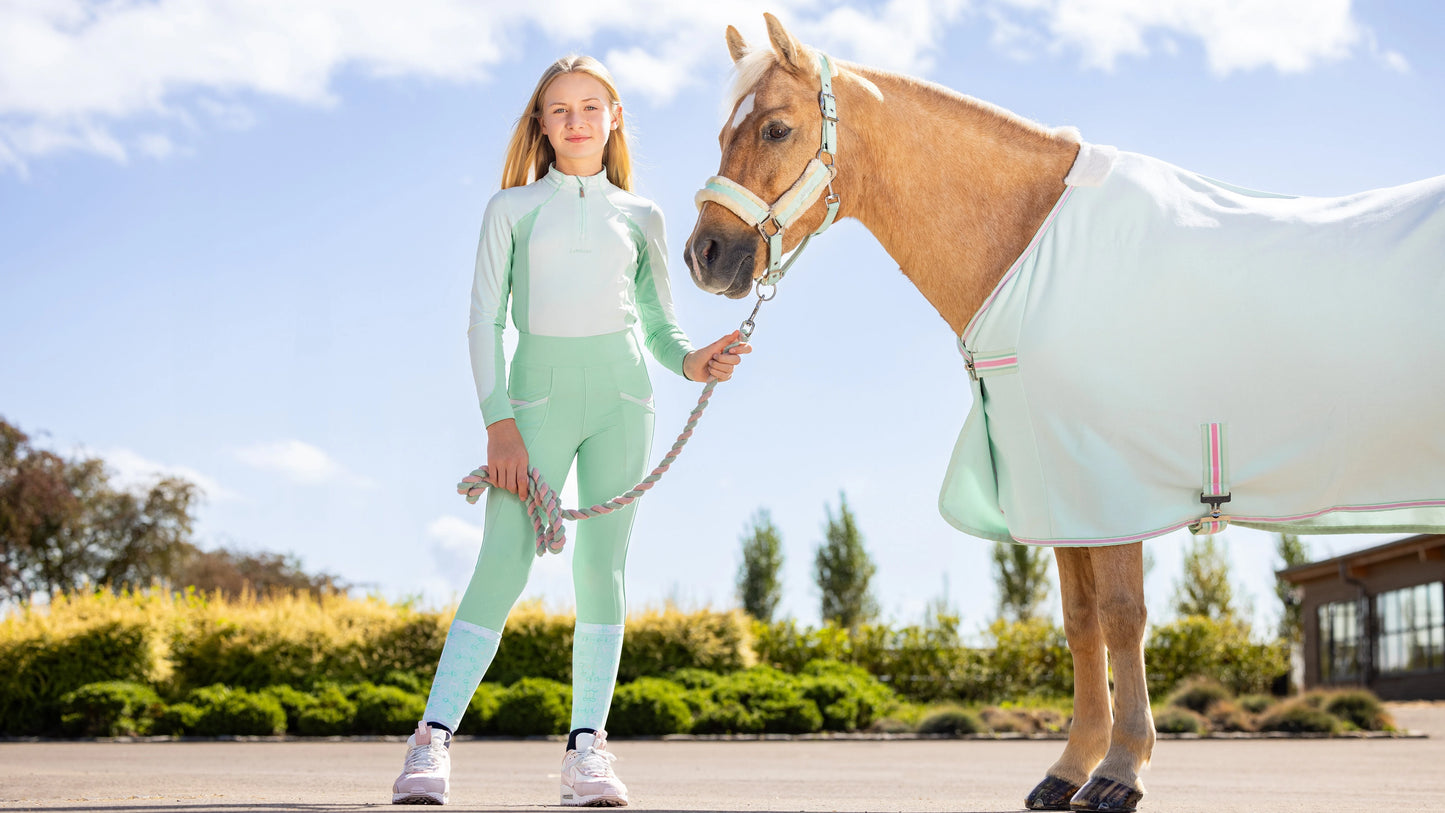 Lemieux Harlow Fleece Rug Softmint