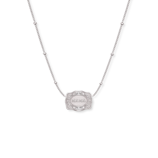 Belt Buckle MAMA Necklace