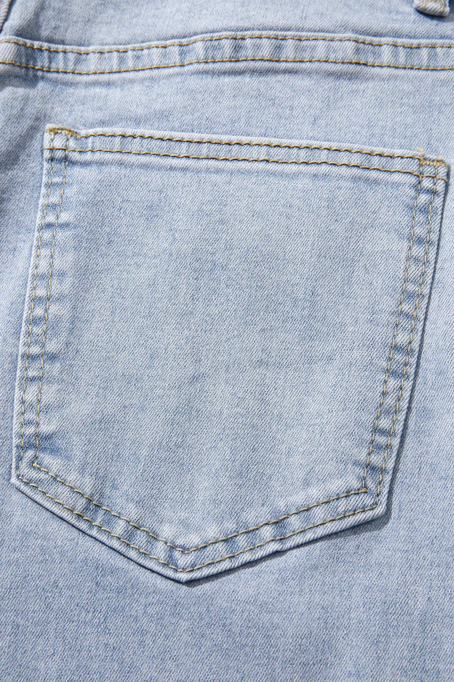 Fall 26 Lace Trim Casual Full-Length Regular Fit Jeans