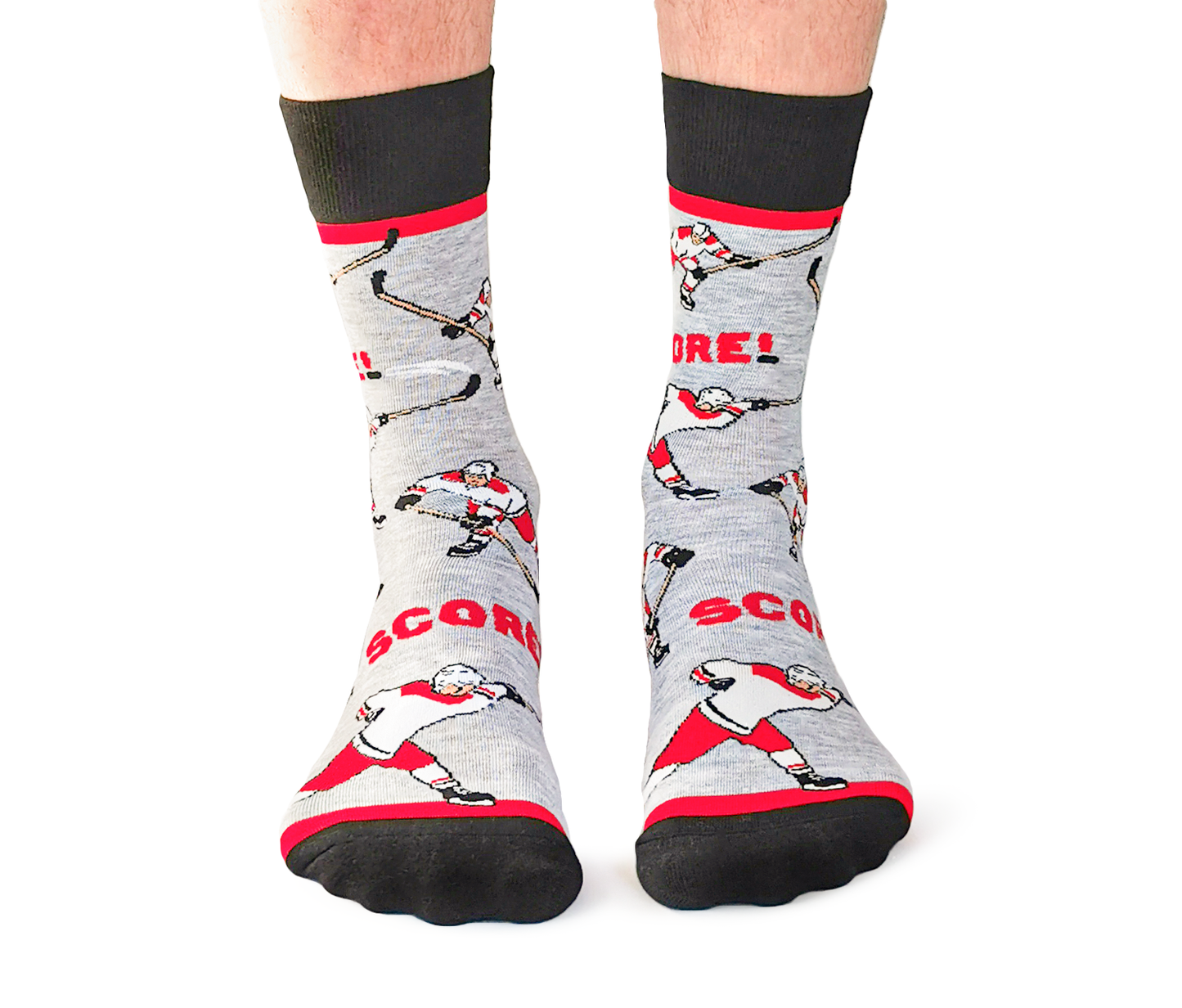 Slap Shot Socks - Red - M/L (Men)