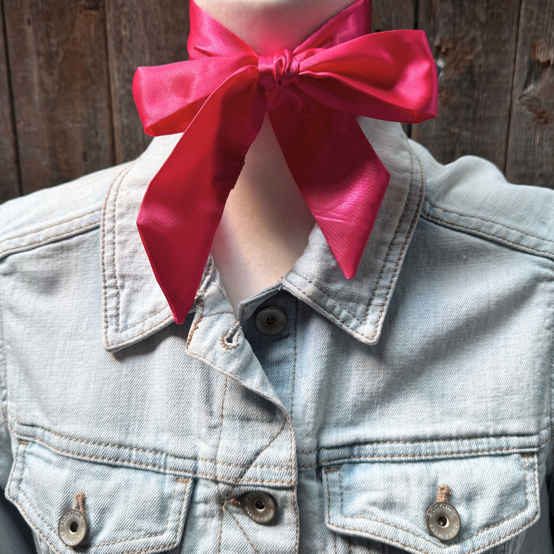 Hot Pink Western Skinny Mini Wild Rag
