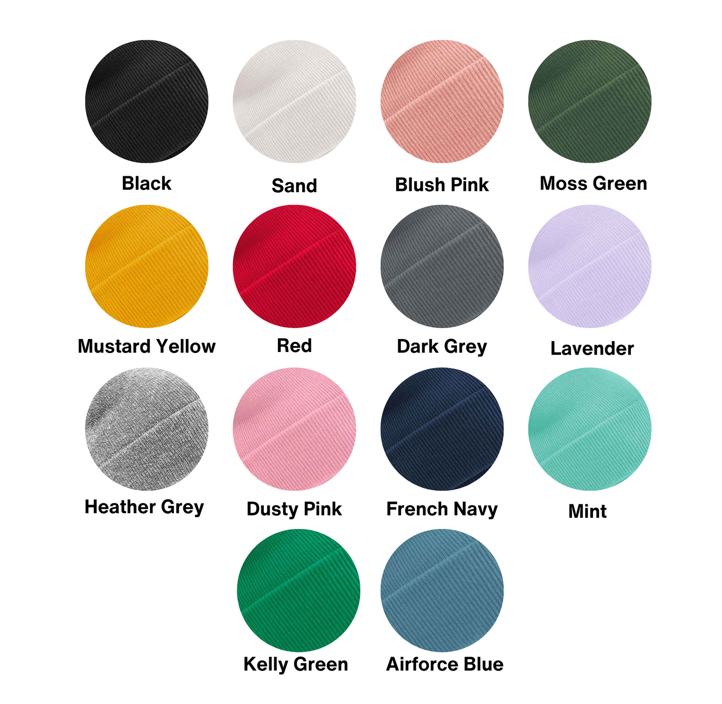 Horse embroidered beanie hat - unisex