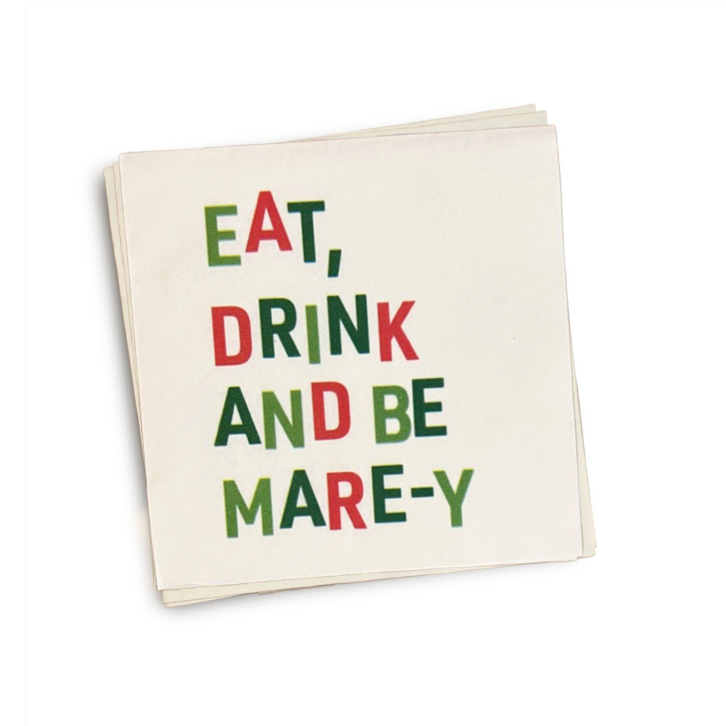 "Eat Drink and Be Mare-y" Cocktail Napkins 