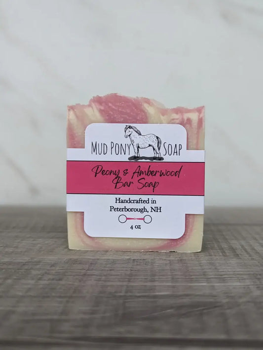 Mud Pony Peony & Amberwood Bar Soap