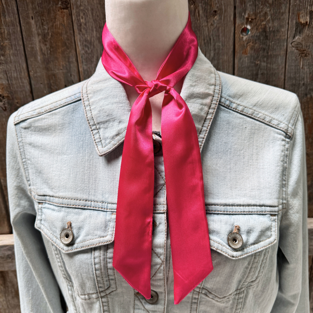 Hot Pink Western Skinny Mini Wild Rag