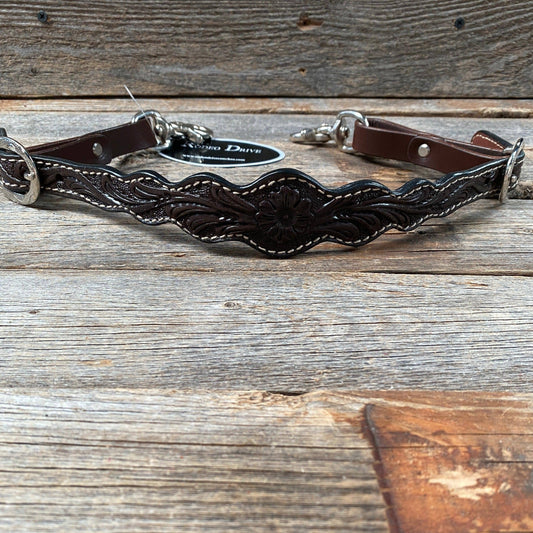 Dark Oil Floral Wither Strap