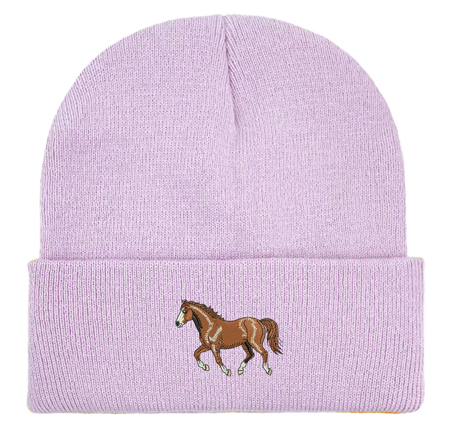 Horse embroidered beanie hat - unisex