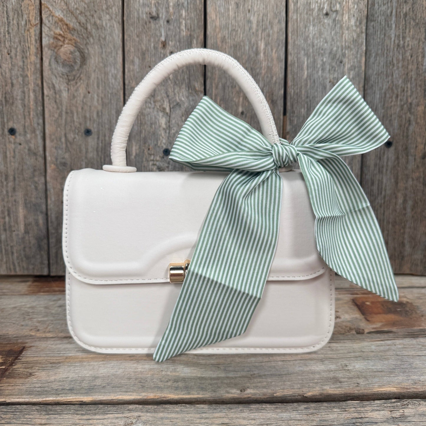 Green and White Western Skinny Mini Wild Rag