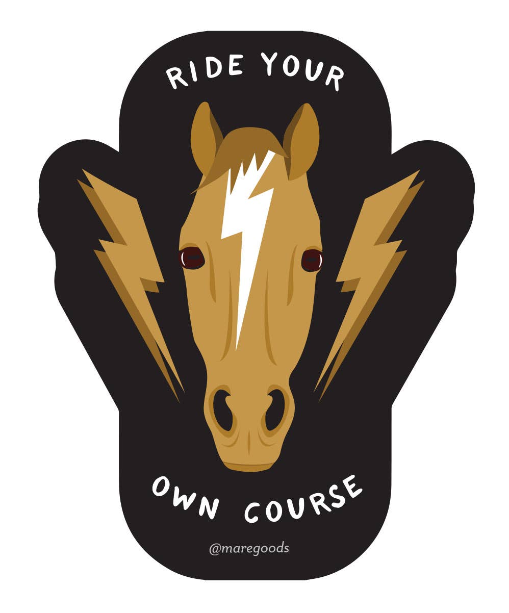 Stickers Course Ride Your Own Course Sticker – Rockin Roan Tack and Apparel