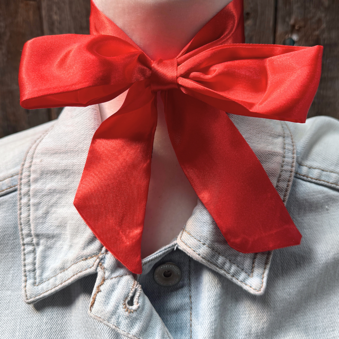 Electric Red Western Skinny Mini Wild Rag