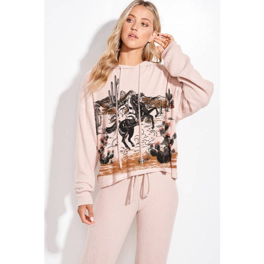 Yeehaw & Chill Hoodie Lounge Set