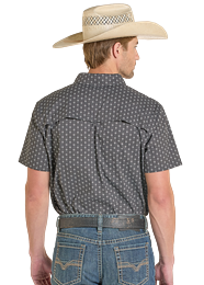 ROCK & ROLL DENIM ME'S TEKWESTERN AZTEC BUTTON-UP