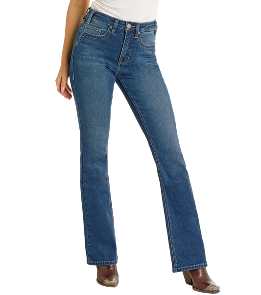 Rock & Roll Denim HIGH RISE TWO TONE BOOTCUT JEANS