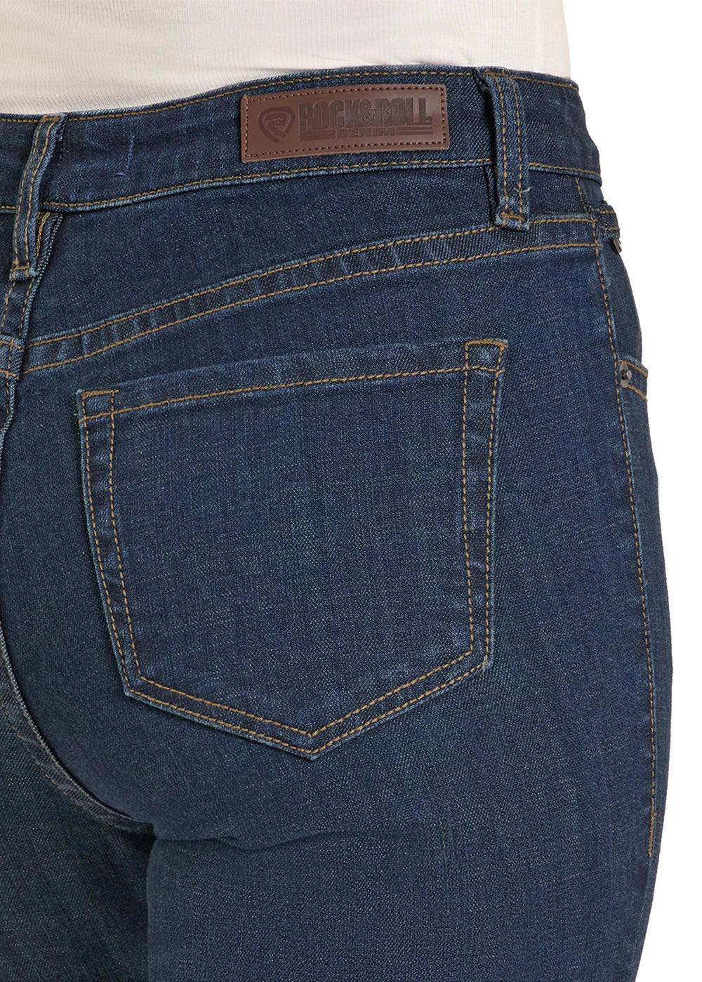 ROCK AND ROLL WOMEN DARK WASH BIT HIGH RISE JEAN