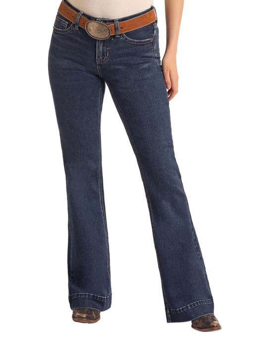 Rock & Roll Denim MID RISE BOOT STITCH TROUSERS