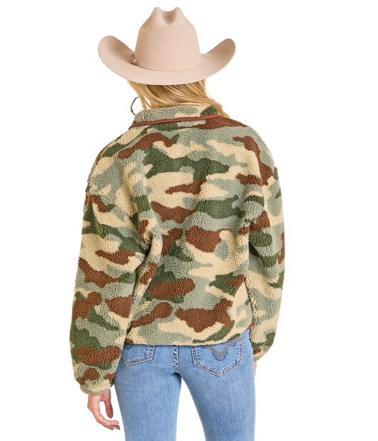 CAMO PRINT SHERPA PULLOVER