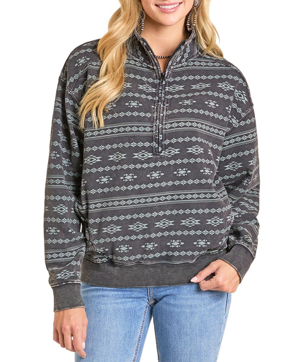 GREY MOCKNECK LIGHTWEIGHT SWEATER