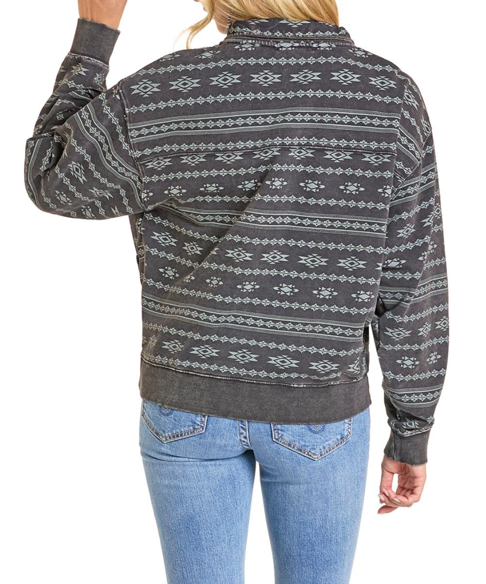 GREY MOCKNECK LIGHTWEIGHT SWEATER