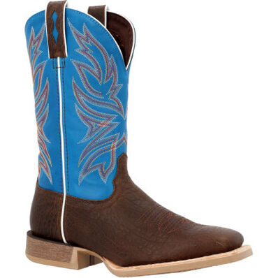 DURANGO® REBEL PRO™ BAY BROWN AND BRILLIANT MEN'S BLUE WESTERN BOOT