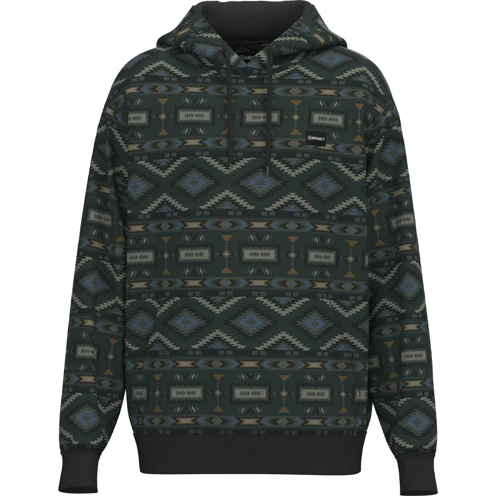 Hooey "LEGENDARY HOODY" BLACK W/ MULTI-COLOR AZTEC