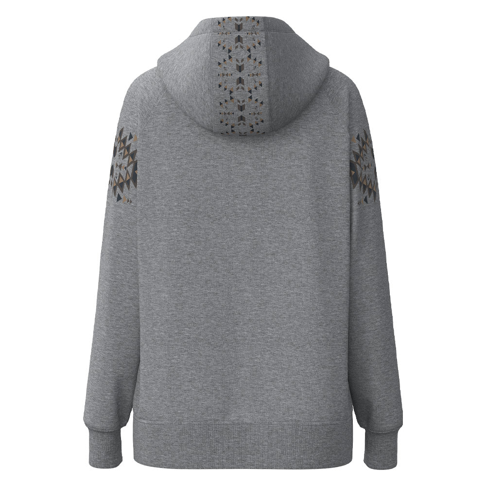 Hooey "ELDORADO" HEATHER GREY W/BLACK HOODY