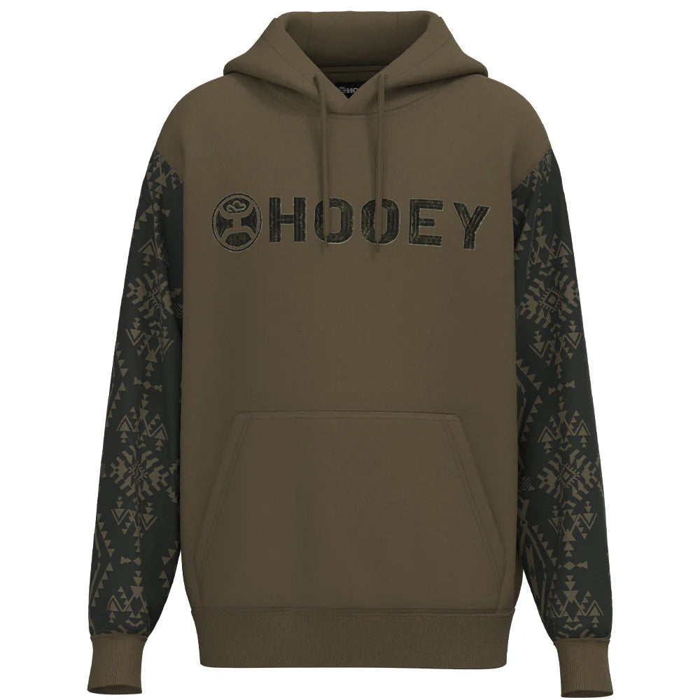 Hooey "LEGENDARY HOODY" BROWN W/AZTEC ON SLEEVES