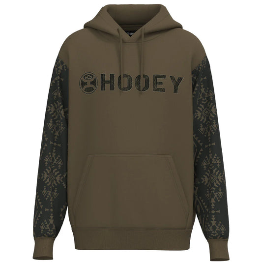 Hooey "LEGENDARY HOODY" BROWN W/AZTEC ON SLEEVES