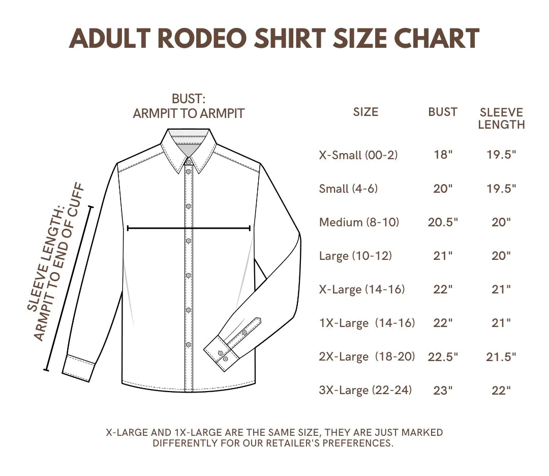 Ranch Dress'n FIRST DATE PERFORMANCE RODEO SHIRT (ADULT)