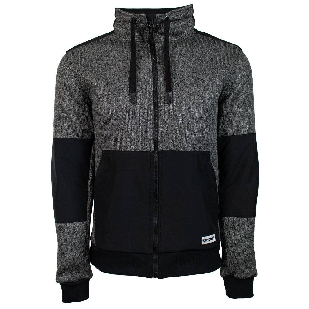 HOOEY FULL ZIP TECH JACKET CHARCOAL W/BLACK ACCENTS