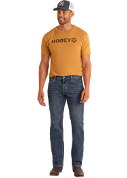 HOOEY/Rock & Roll Denim Revolver Dark Vintage Slim Straight Men's Jeans
