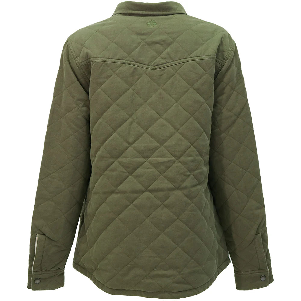 Hooey "BANDERA" REVERSIBLE BARN JACKET OLIVE W/CREAM & TAN AZTEC