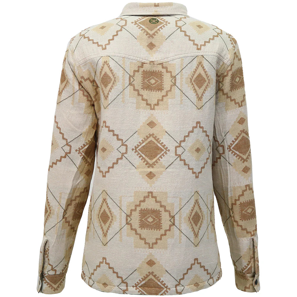 Hooey "BANDERA" REVERSIBLE BARN JACKET OLIVE W/CREAM & TAN AZTEC
